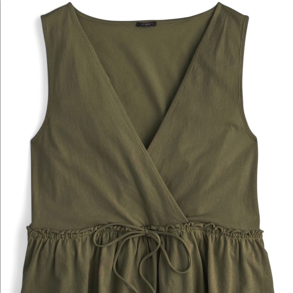 J CREW PEASANT TOP OLIVE GREEN SIZE XS